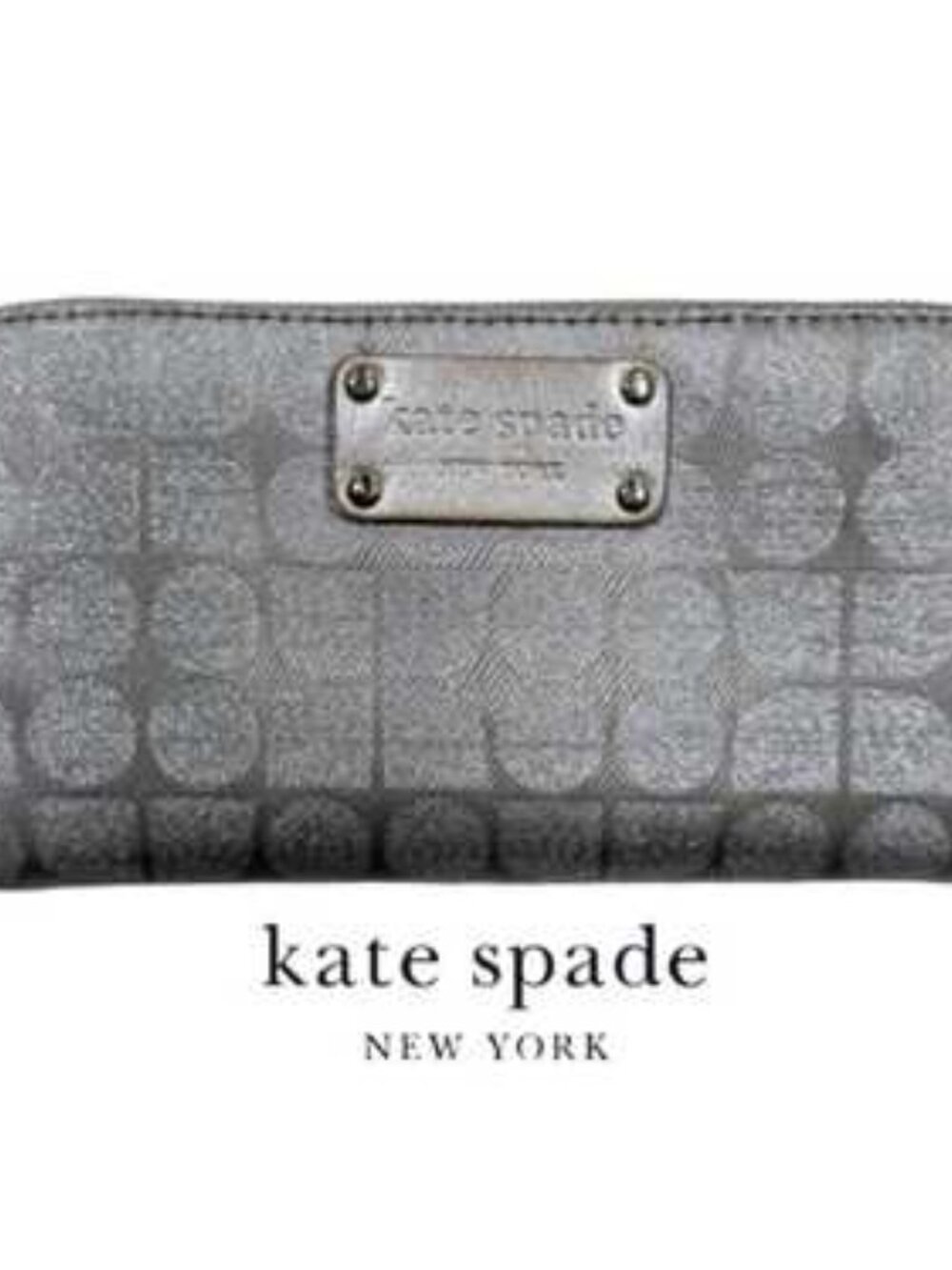 Kate Spade Neda Thompson Street Noel Silver Wallet